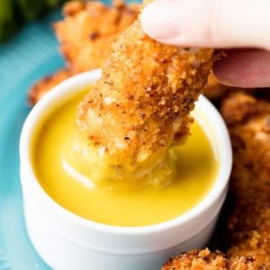 Chicken Tender & Cheese Sauce