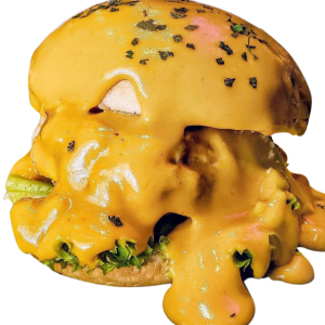 Messy Cheese Burger